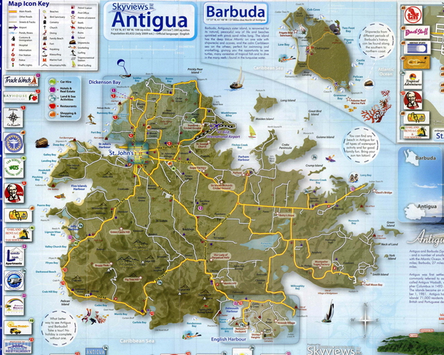 Antigua & Barbuda Map